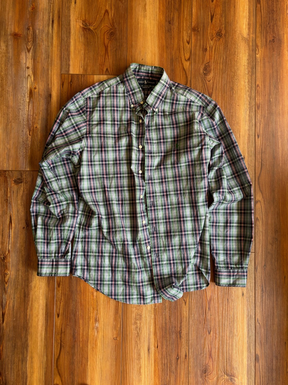 Polo Ralph Lauren Men's Green Plaid Button-Down Shirt
